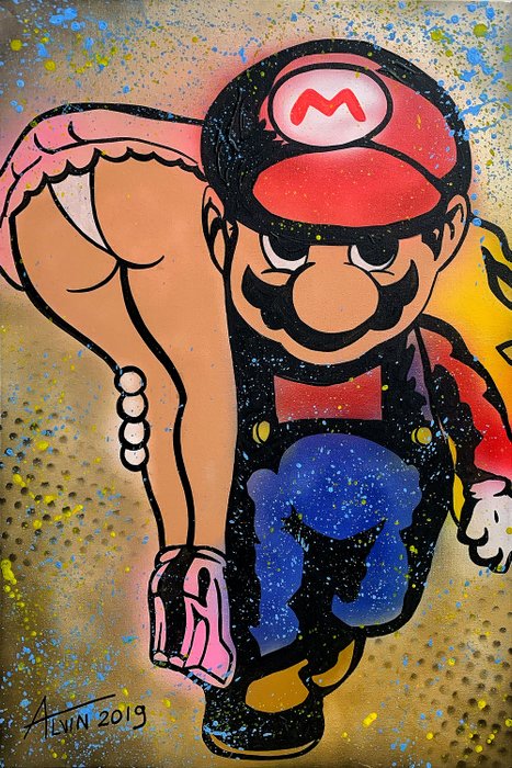 Alvin Silvrants - Nintendo Super Mario catch a sexy big butt Princess Peach
