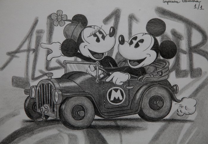 Featured image of post Mickey Mouse Pencil Sketch Note that at the first steps you should not press down too hard on a pencil