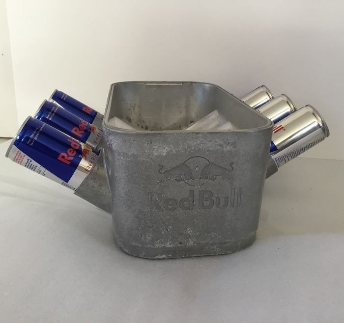 red bull - Secchiello per ghiaccio V6 Red Bull a forma di motore - Alluminio