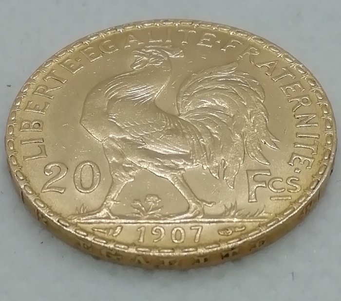 France - 20 Francs 1907 Marianne - Gold - Catawiki