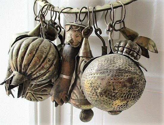 古董Penca de Balangandan，与魅力的奴隶珠宝 - 木, 金属 - 巴西 
