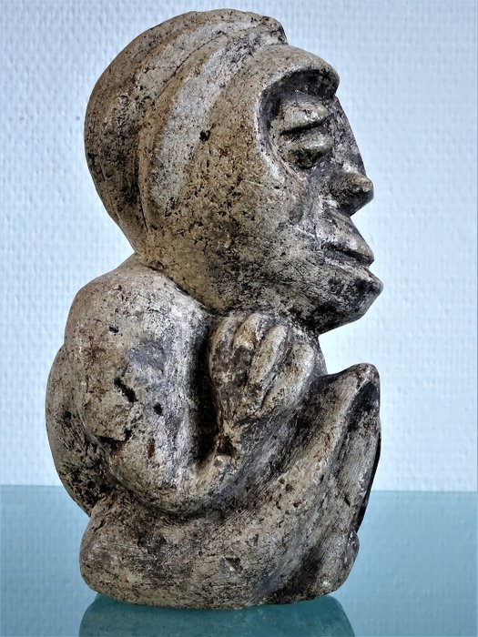 人物 (1) - 滑石 - Nomoli figurines from Sierra Leone - Mande - 塞拉利昂 