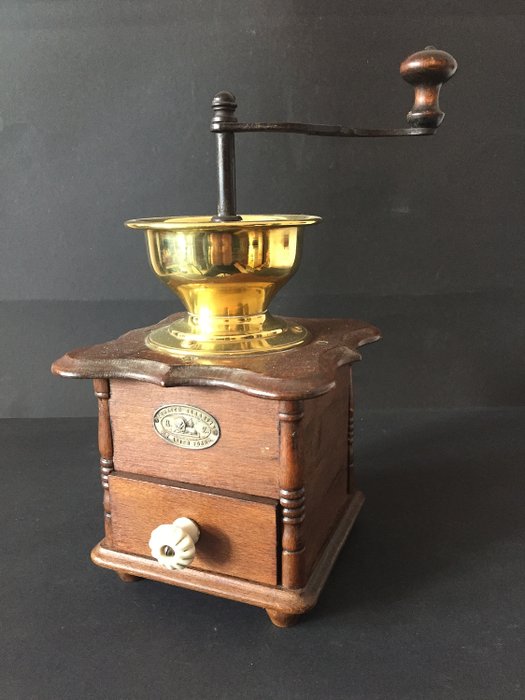 Robert Zassenhaus - Robert Zassenhaus - coffee grinder (1) - Art Nouveau - Brass, Copper, Wood
