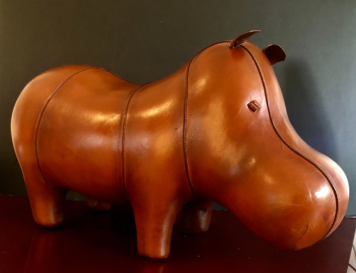 Hippopotamus Footstool - Leather