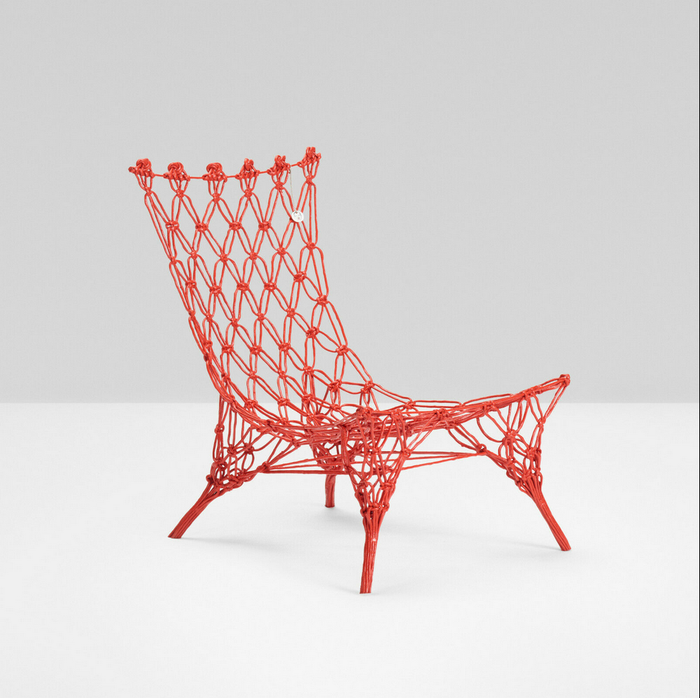 Marcel Wanders - Cappellini - "Knotted Chair Red" Limited Edition - No.74 / 99 - ubrugt
