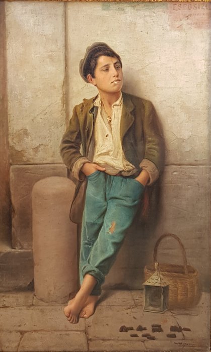 Augusto Moriani ( XIX-XX) - Scugnizzo 