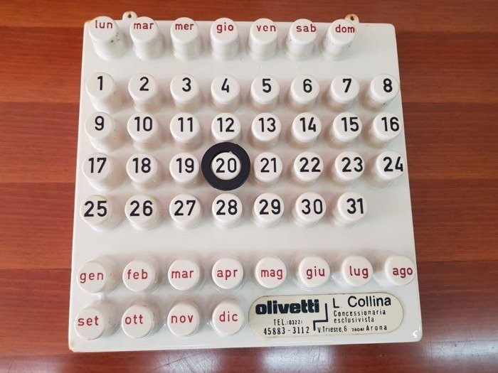 Giorgio della Beffa - Eurowey - "Ring a Date Perpetual Calendar" 1970