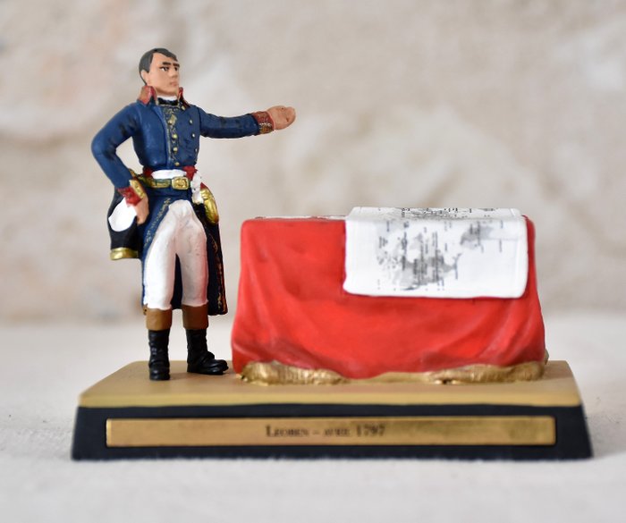Napoleon Bonaparte Signant La Pauix Aus Leoben 1797 Soldat Blei 