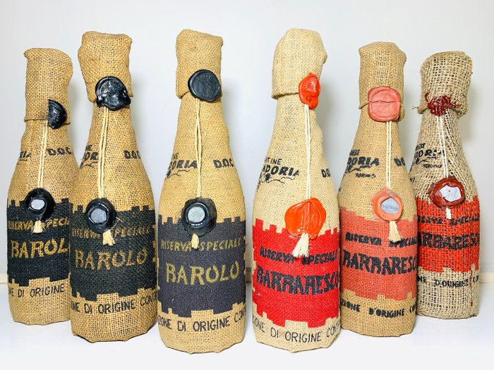  Marchese Villadoria: 1971, 1975, 1977 - Barolo Riserva Speciale . 1961, 1967, 1980 - Barbaresco Riserva Speciale  - 6 Bottles (0.75L)