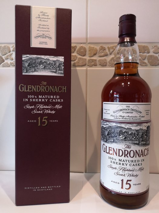 Glendronach 15 years old - Original bottling - b. 1990‹erne - 1,0 liter
