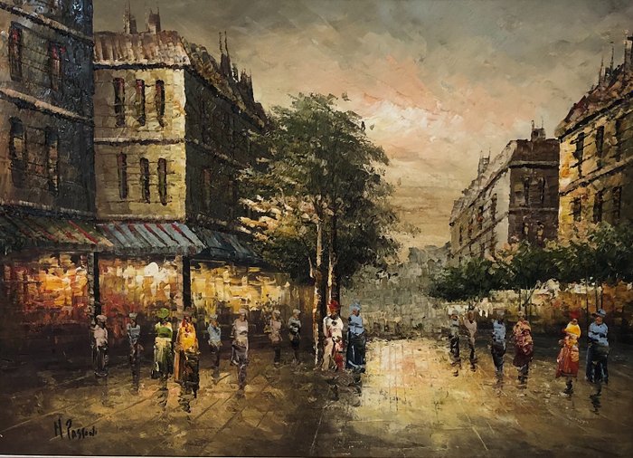 Mario Passoni (1929) - Boulevard parigino 