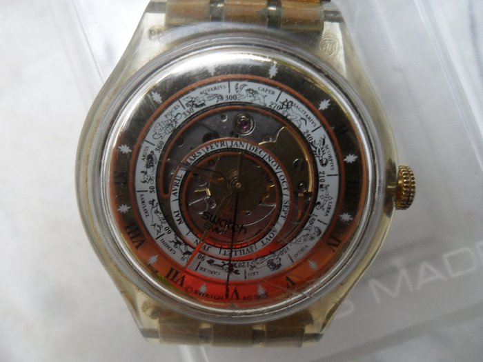Swatch Zodiac automatic - Skeleton watch, zodiac with constellations (2)