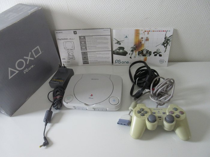 Sony PlayStation 1 Slim PS1 SCPH-102 C on original packaging - Konsol - I original æske