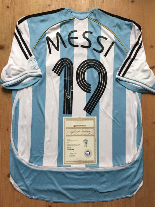 Argentina - Mistrzostwa Świata w piłce nożnej - Lionel Messi - 2006 - Jersey