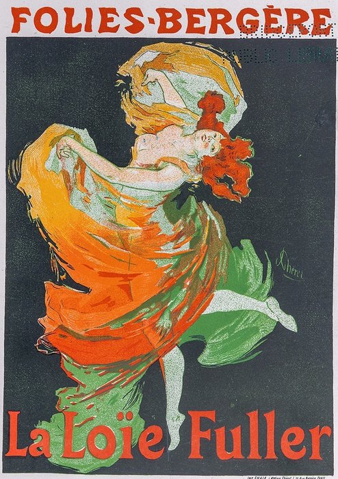 Jules Cheret - La Loie Fuller - Original litografi plakat, 1897