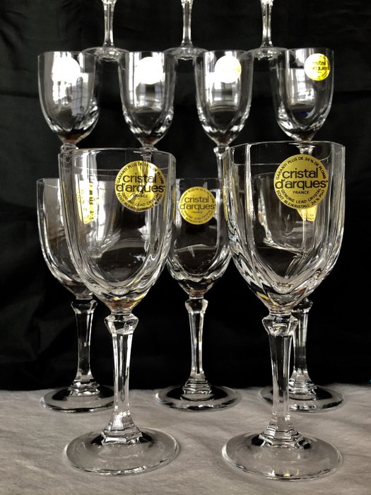 Cristal D Arques 12 Crystal Glasses Chambery Crystal Catawiki
