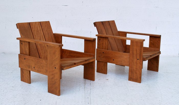 Gerrit Rietveld - Cassina - Chair (2) - Crate