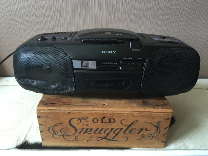 Sony - CFD-8 + CDF-11 - Boombox "gettoblaster" med CD-radio kassettopptaker