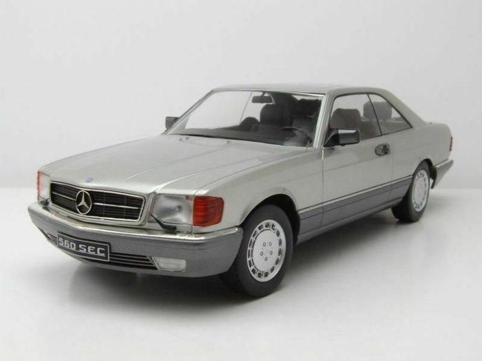 1:18 KK-Scale  *NEW* 1985 silber C126 Mercedes 560 SEC 