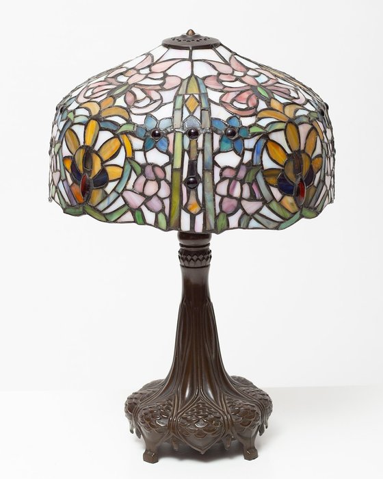 Tiffany lampe - Art Nouveau - Glass (farget glass)