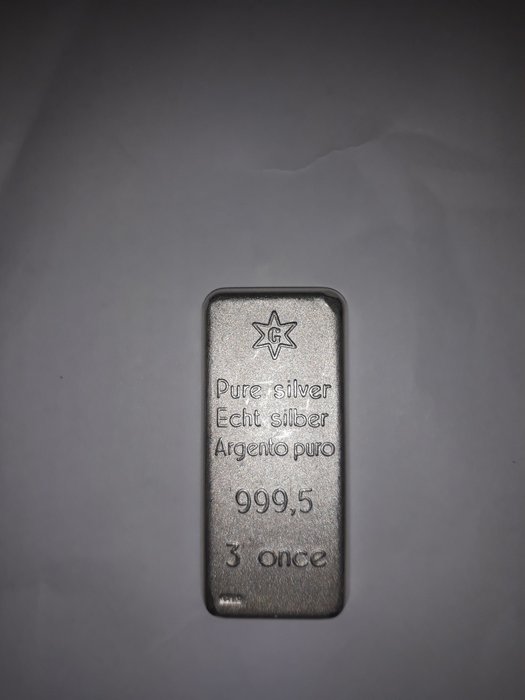 3 once - Hopea 999.5 - Echt Silber