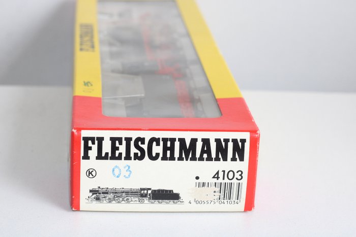 Fleischmann H0 - 4103 - Damplokomotiv med kullvogn - BR 03 - Catawiki