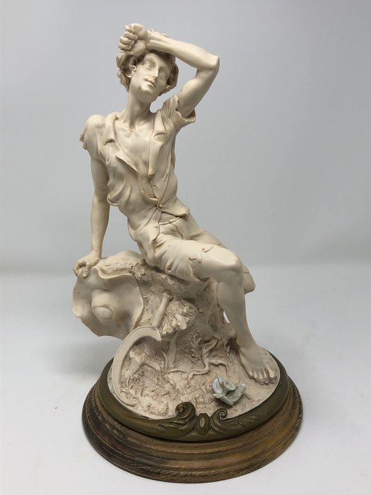 Giuseppe Armani - Peasant Statue - Marble Resin