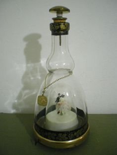 Bottle, Music box (1) - Glass