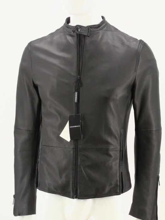 armani emporio leather jacket