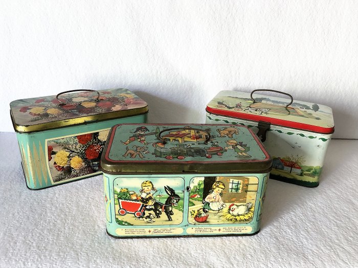  Bertolini  - Old collector's tin boxes (3) - Metal