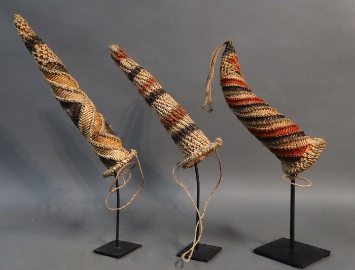 陽具葫蘆(裝飾套) (3) - 葫蘆, 藤 - Dani - 巴布亞紐幾內亞 
