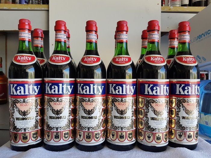 Kalty Rojo - Red Vermouth - b. 1970er Jahre - 93cl. - 12 flaschen
