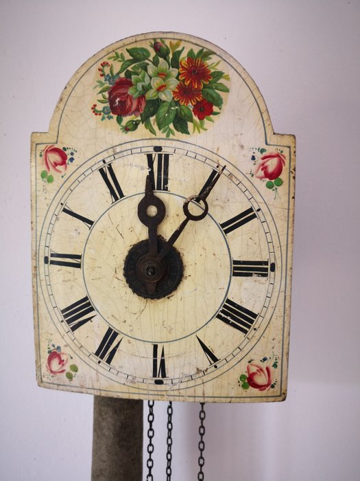 Furderer Jaegler Clock - Wood, Black Forest - 19th century