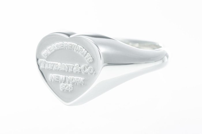 tiffany heart signet ring