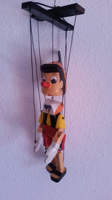 Wooden Pinocchio marionet puppet - Wood
