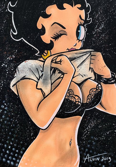 Alvin Silvrants - Sexy Betty Boop Betty’s boobs lingerie.