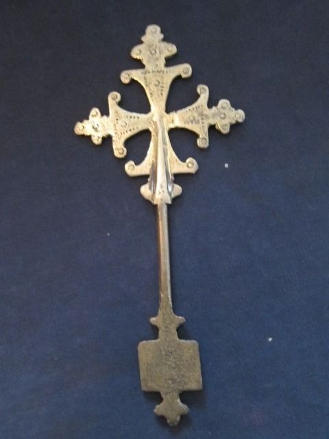 Antigua cruz copta - Latón - Etiopía 