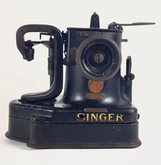 Singer 46K49 - Een zeldzaam industriële naaimachine voor leder handschoenen, 1920s - IJzer (gegoten/gesmeed)