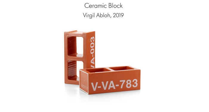 Virgil Abloh  - Abloh x Vitra Ceramic Block Limited Edition 