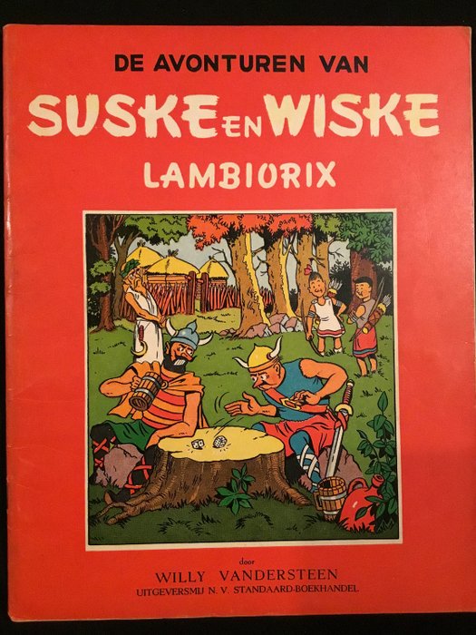 Suske en Wiske RV-09 - Lambiorix - Häftade - Första upplagan - (1950)
