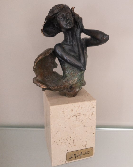 L.M. Lafuente - Contemporary art Bronze sculpture Mermaid
