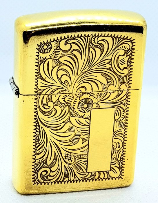 Zippo - Zippo Feuerzeug 1990 Florentiner Double Side Engraved Solid Brass Limited Edition - Ca. 1990 VI USA