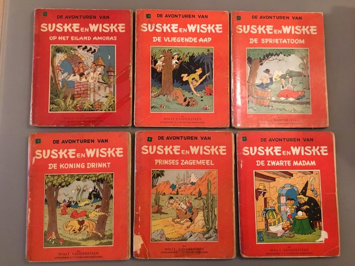 Suske en Wiske - 31 albums uit de Vlaamse rode reeks - sc - 29x 1e druk / 2x herdruk - (1948/1958)