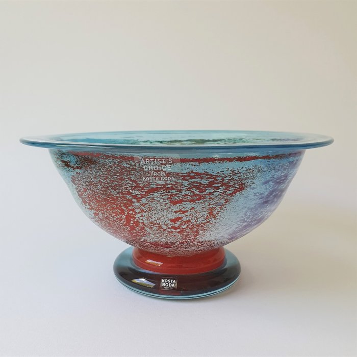 Kjell Engman - Kosta Boda - Large bowl - Jar "Cancan" - Artist's Choice - Signed - Glass