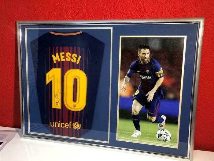 NEW! SIGNED FRAME LIMITED EDITION w/ COA LIONEL MESSI 5 x FIFA BALLON d' Or 