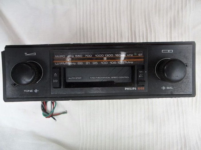Autoradio cassette - Philips - 79AC648 - getest - 1978-1980