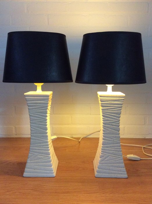 Nieuw Post Verlichting - Two table / bed lamps with modern - Catawiki ZP-93