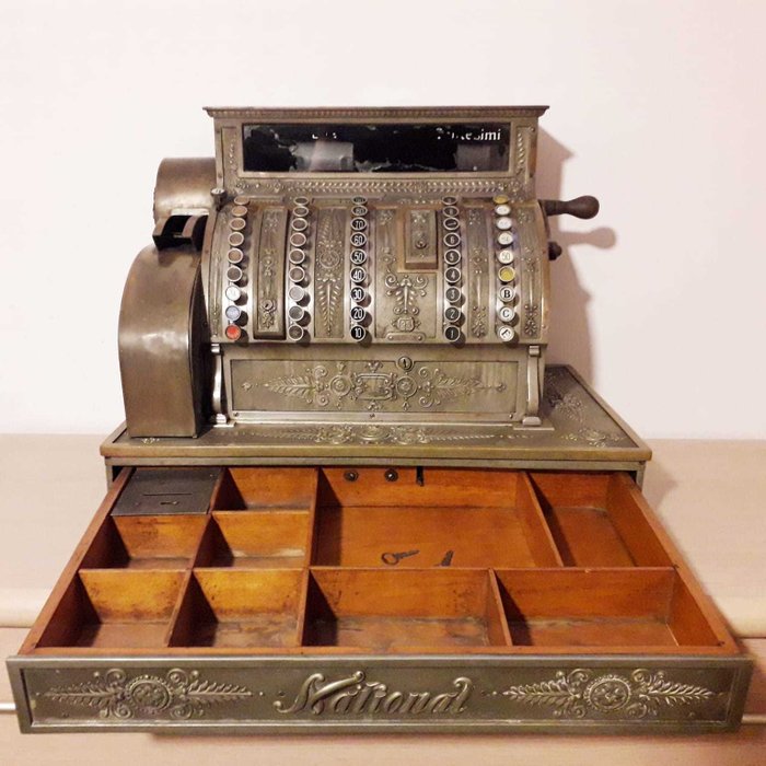 Old Dayton cash register - Bronze (silvered) - 1900