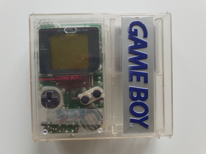 Nintendo dmg-01 1989 Rare Hard Box +Extremely Rare Transparent Edition – Gameboy Classic Limited Edition Transparent matching serial – In originele gesealde verpakking