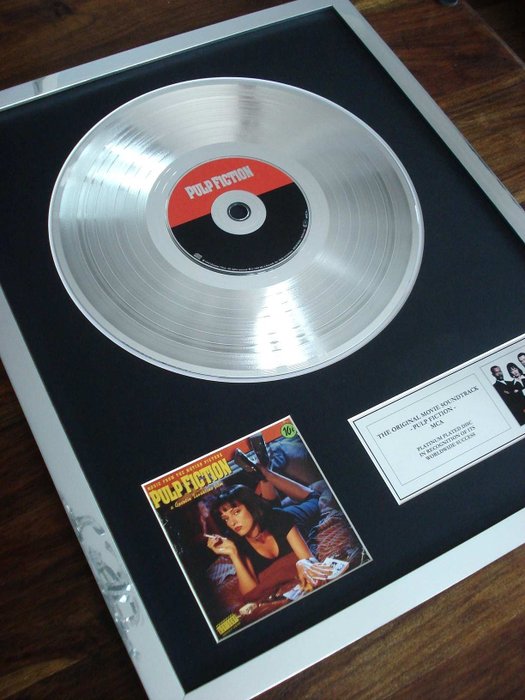 Pulp Fiction - Tarantino - Soundtrack Platinum LP Album Display